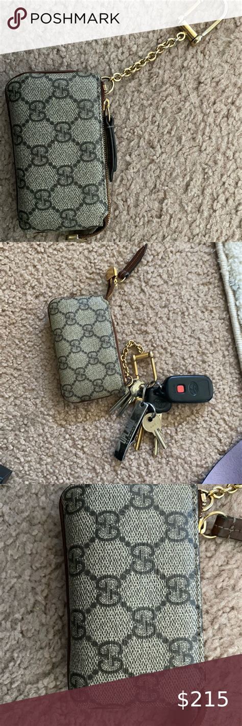 key holder wallet gucci|gucci coin pouch keychain.